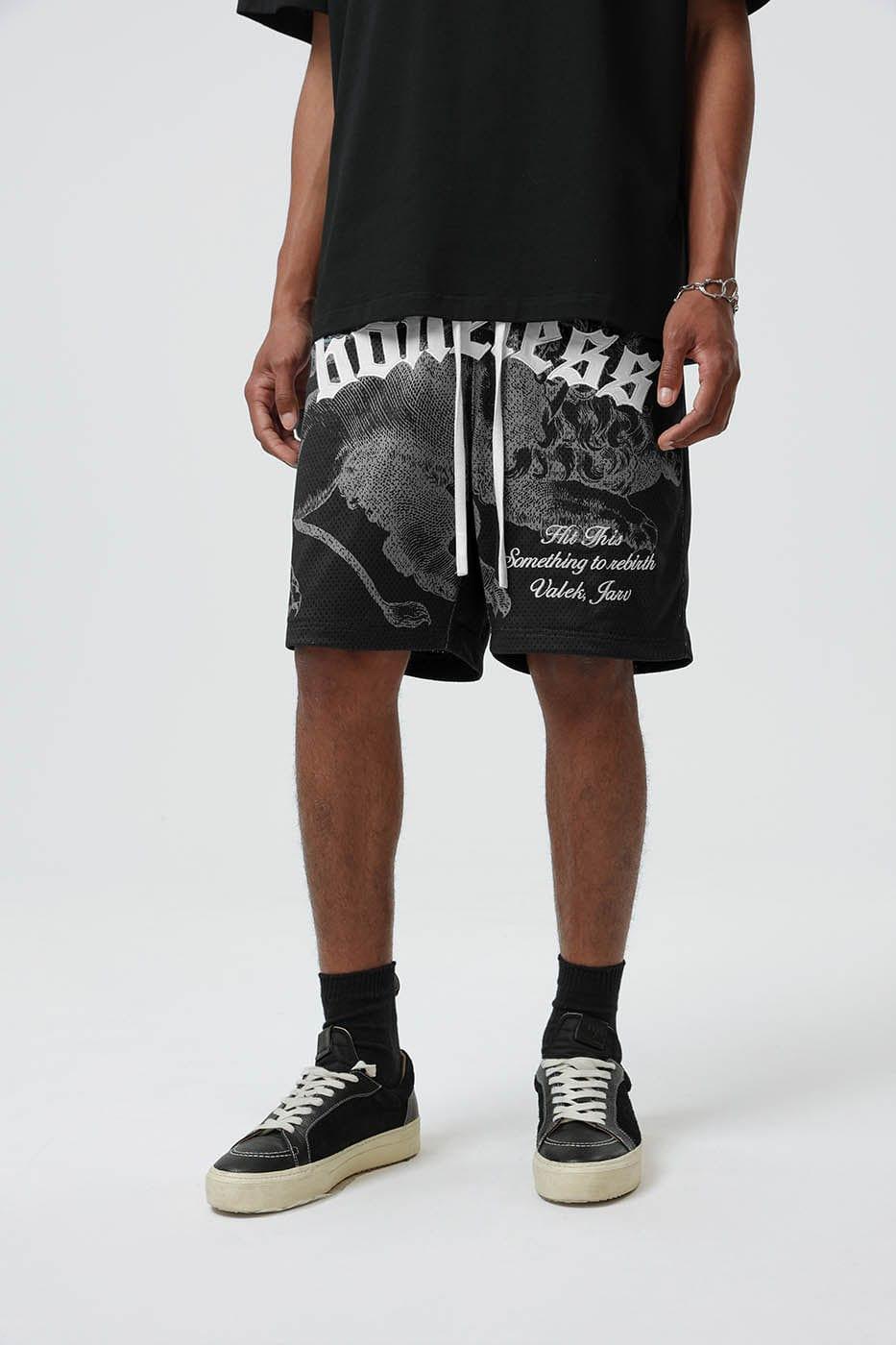 BONELESS Mythical Creature Gothic Shorts - Keystreetwear