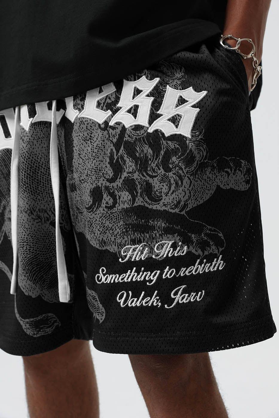 BONELESS Mythical Creature Gothic Shorts - Keystreetwear
