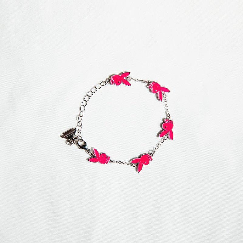 DONSMOKE X PLAYBOY Stacked Bracelet | Barbie Pink