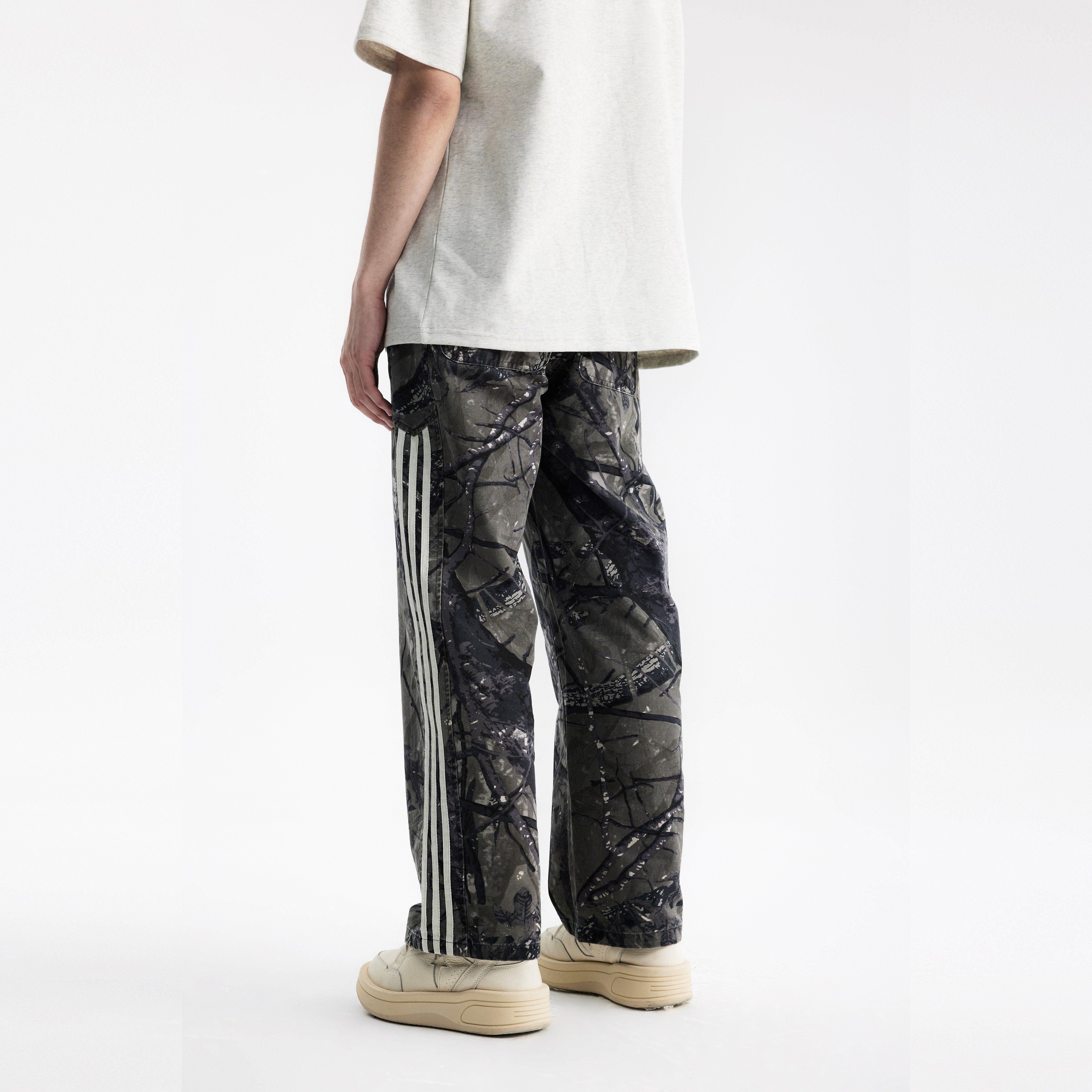 COLDSTONE Camouflage workwear 3 stripe pants - Keystreetwear