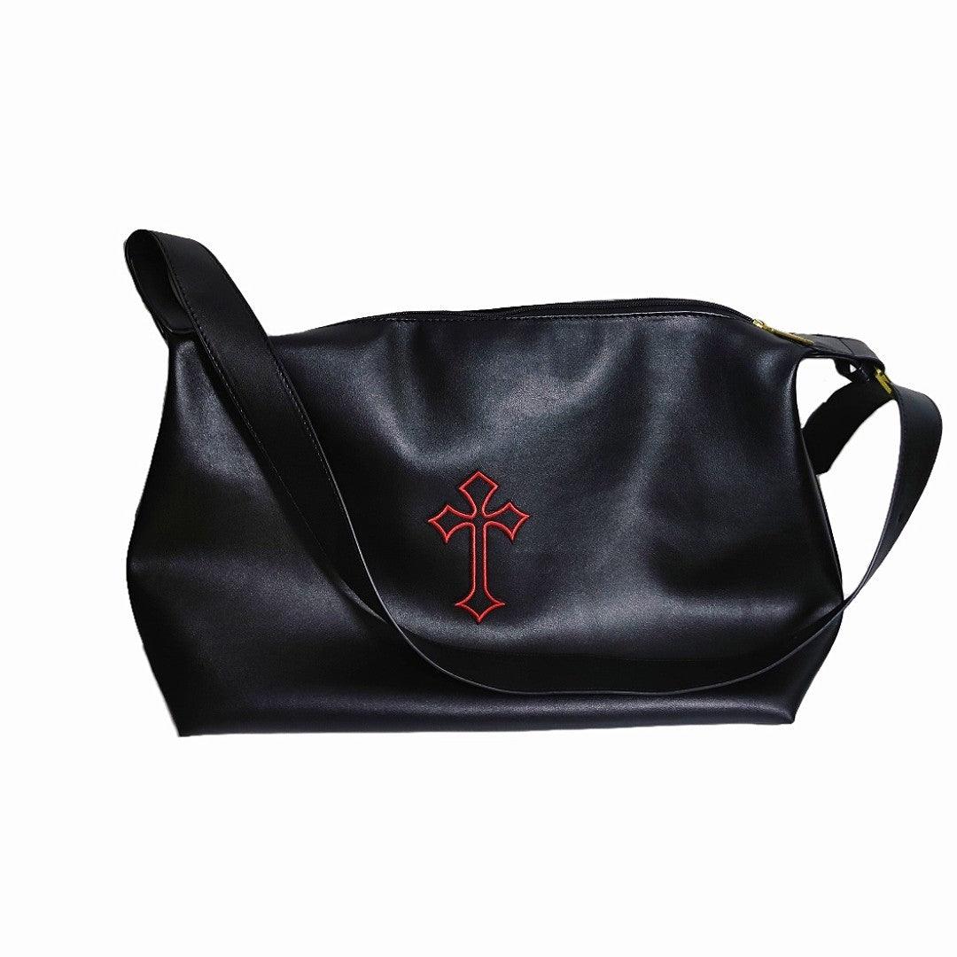 Cross Leather Tote Bag