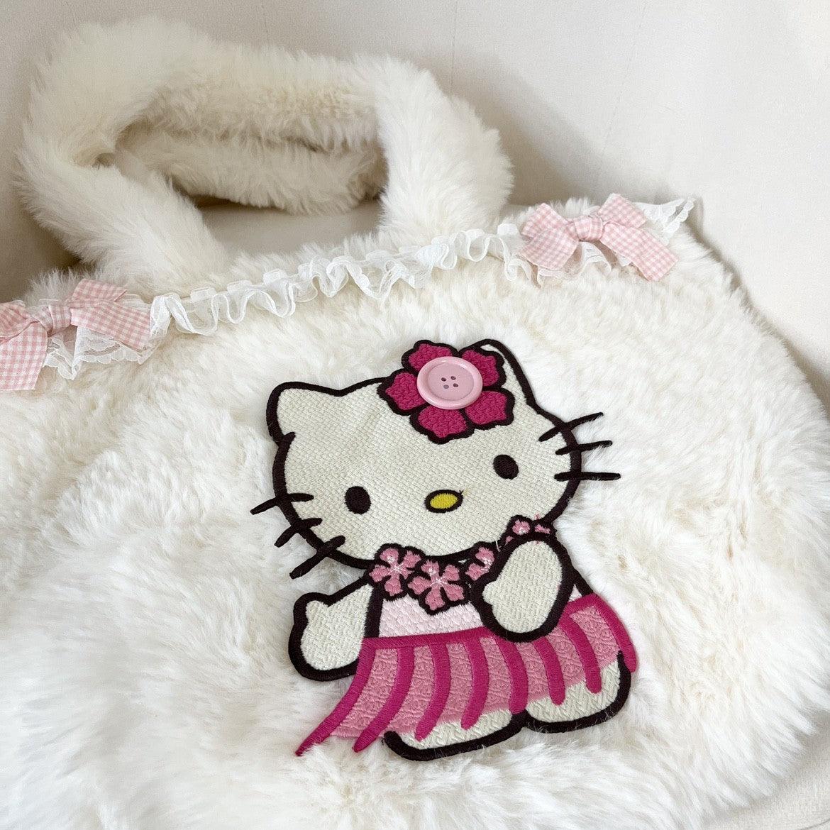 Hello Kitty Plush Tote Bag - Keystreetwear