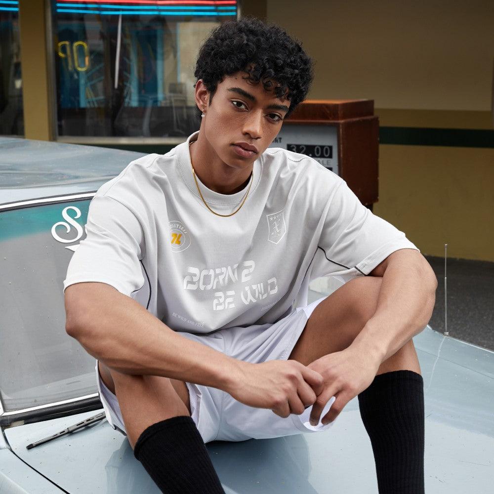 WildX "Racing Club" Football Tee Grey