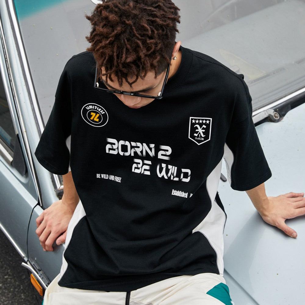 WildX "Racing Club" Football Tee Black