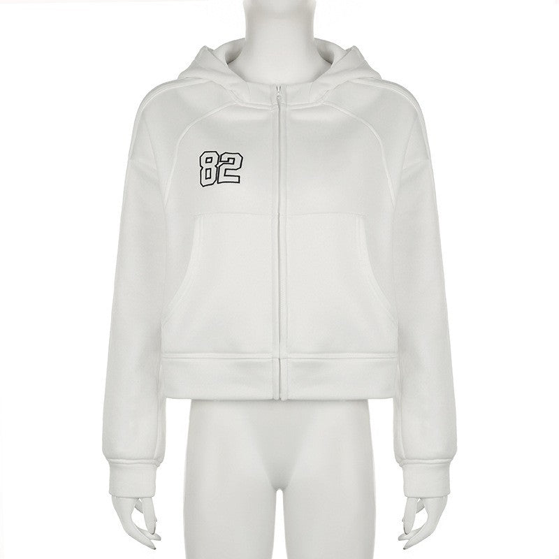 82 Embroidery Cardigan Hoodie