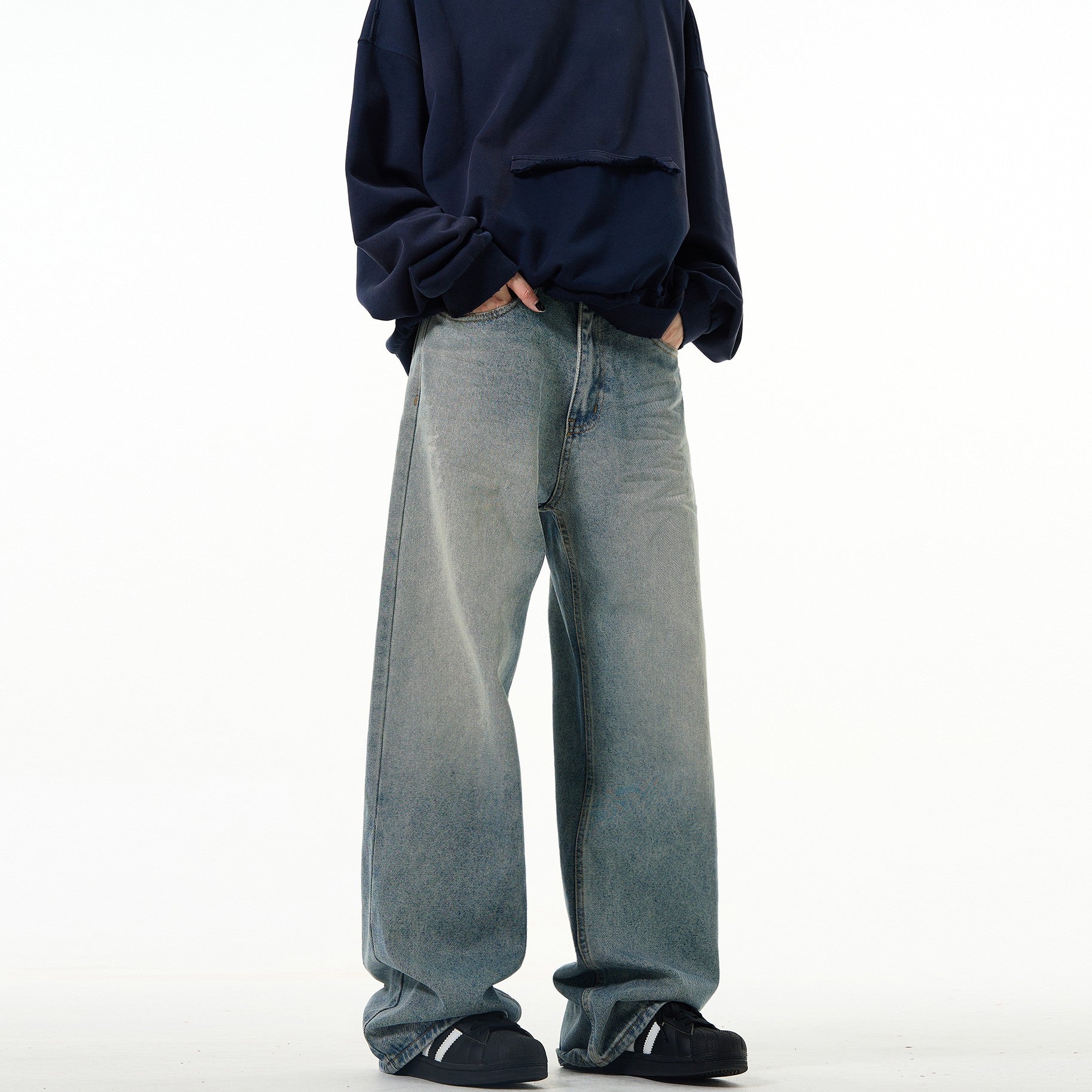 "Tatum" Baggy Washed Jeans