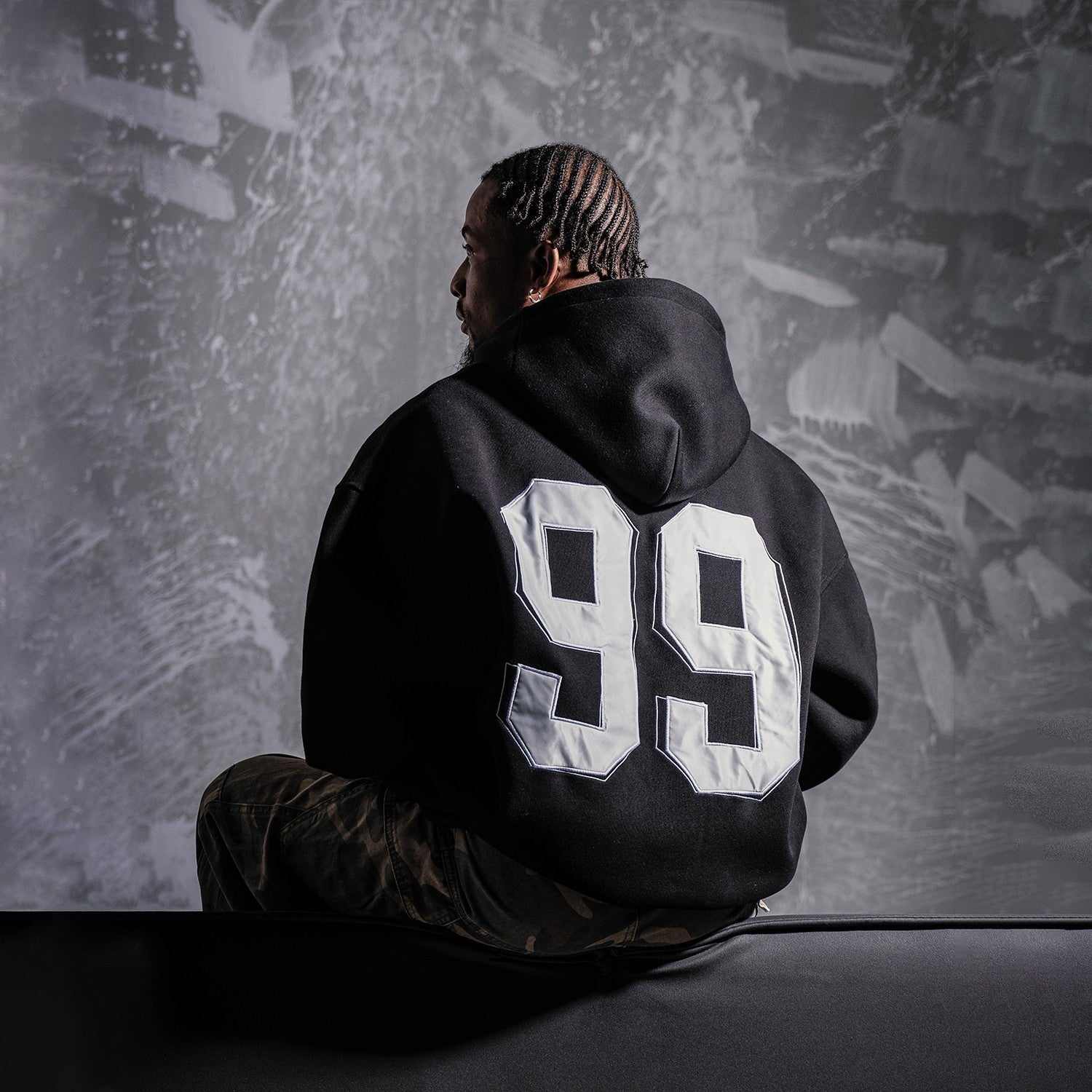 "MT99" Toxic Embroidered Cardigan Hoodie