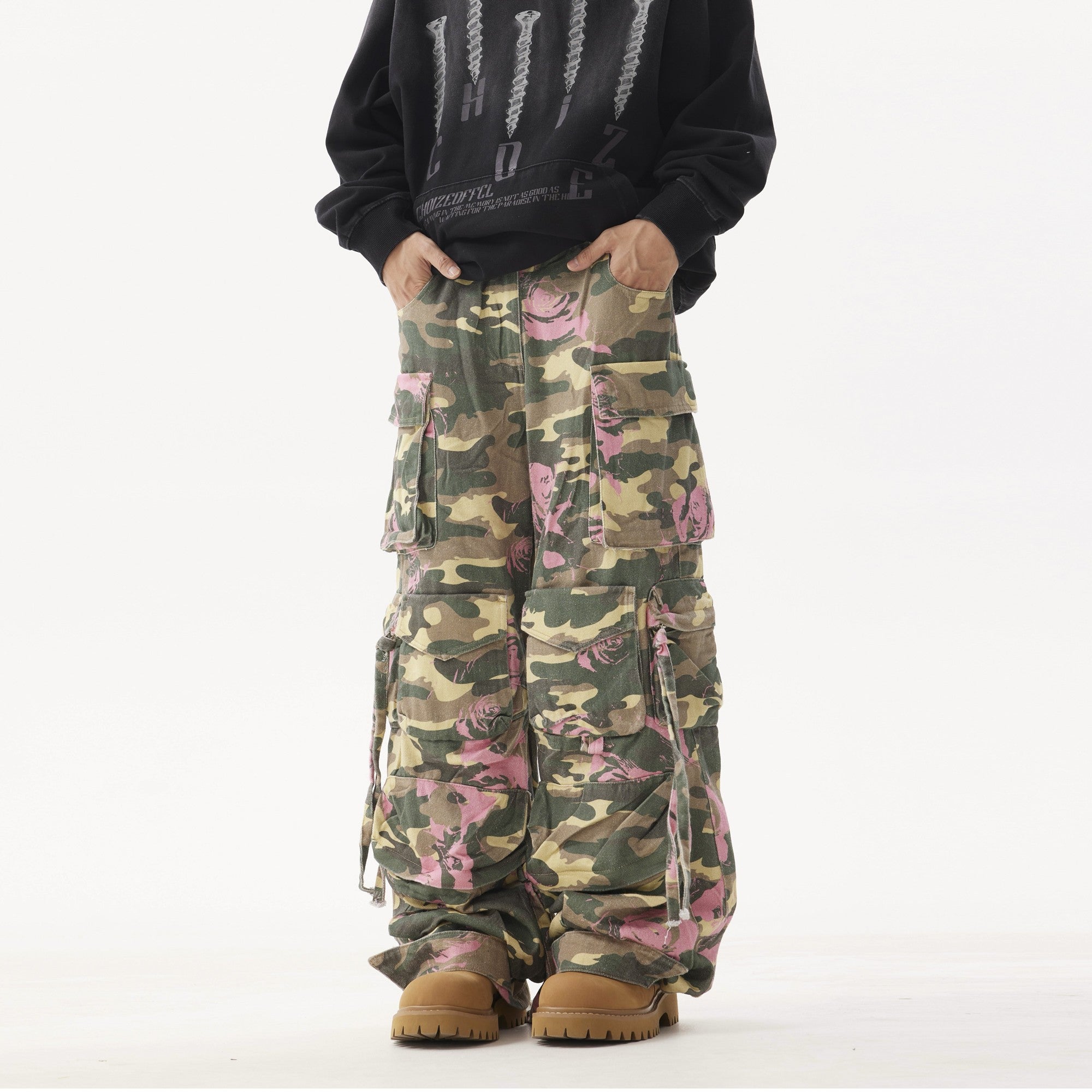 "ROSE" Pink Camo Trousers