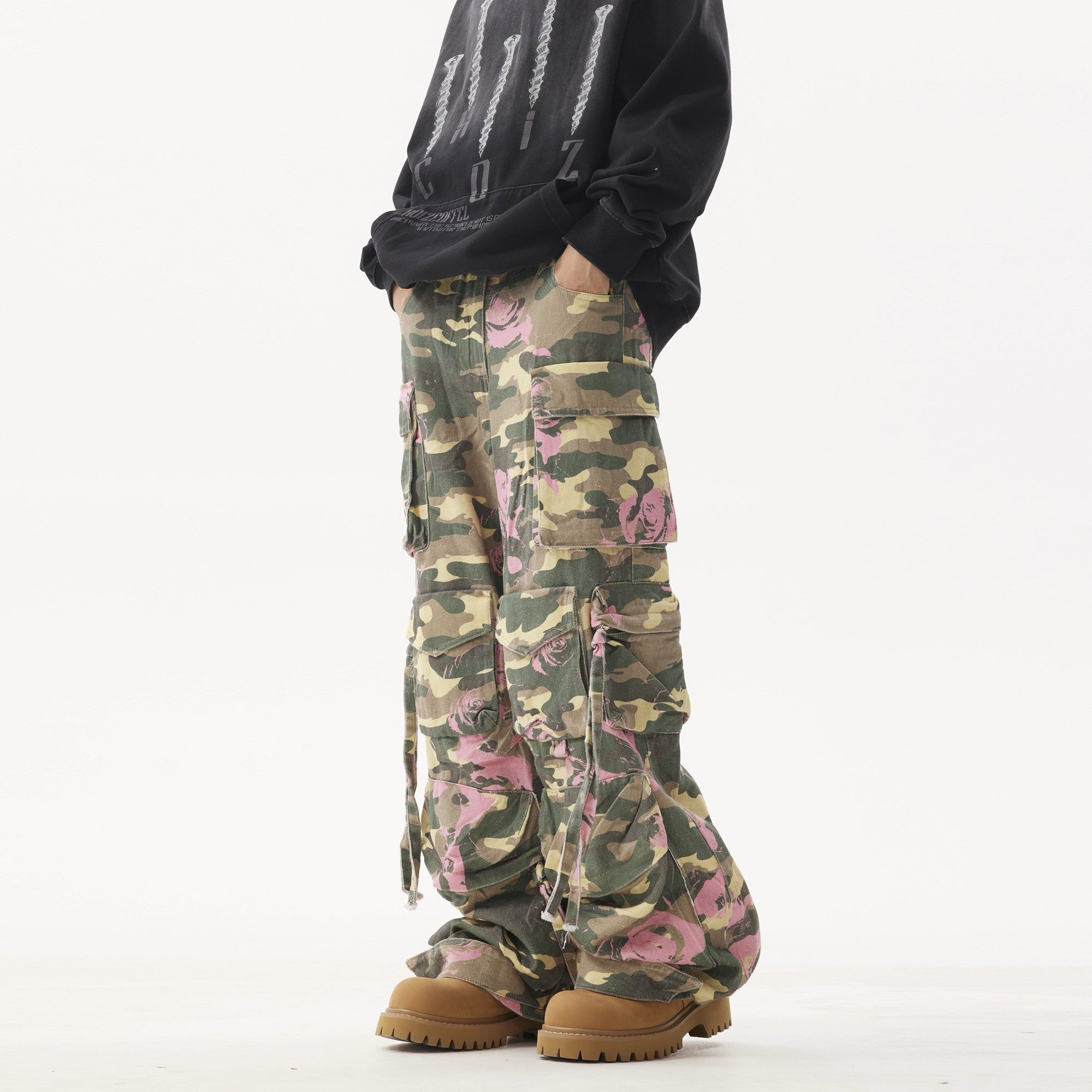 "ROSE" Pink Camo Trousers