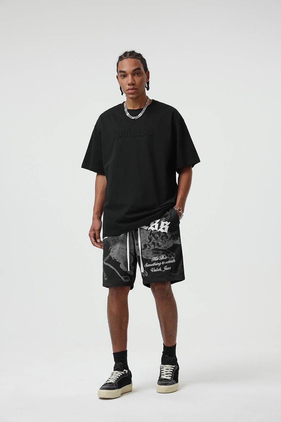 BONELESS Mythical Creature Gothic Shorts - Keystreetwear