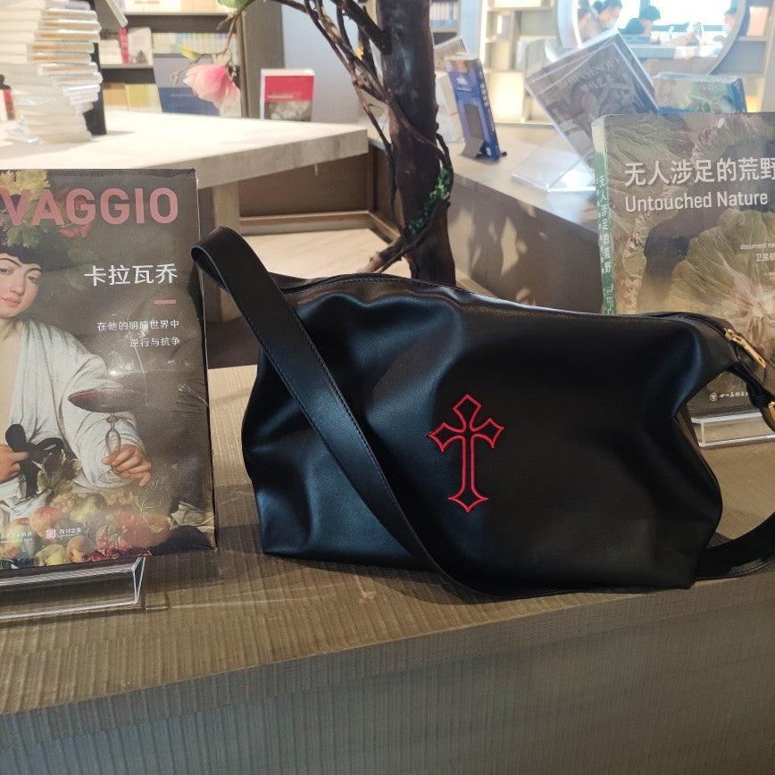 Cross Leather Tote Bag