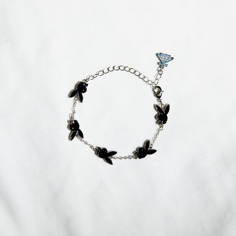 DONSMOKE X PLAYBOY Stacked Bracelet | Black Agate