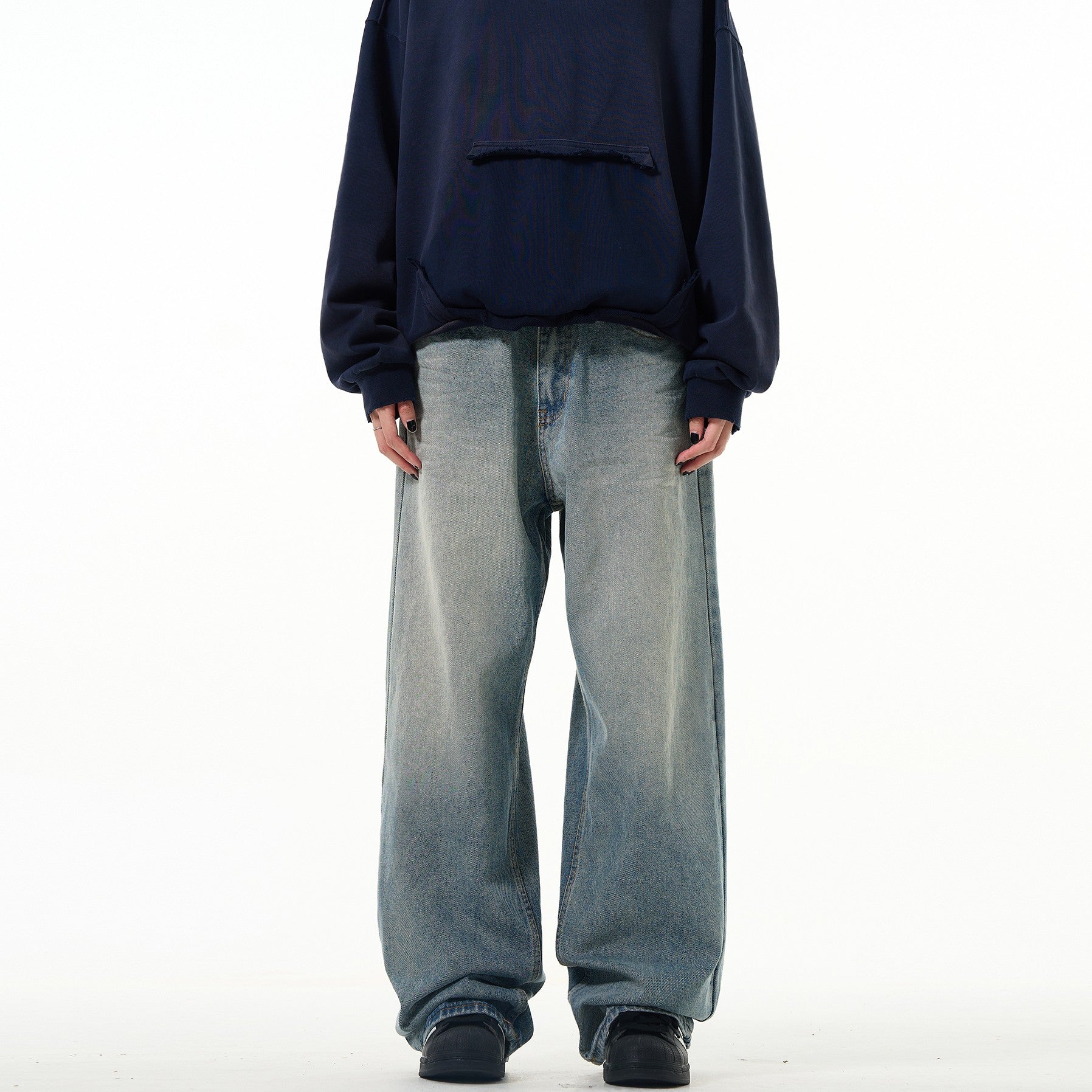 "Tatum" Baggy Washed Jeans