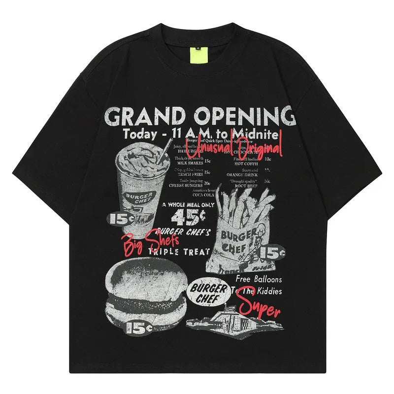 Vintage Menu Print Shirt