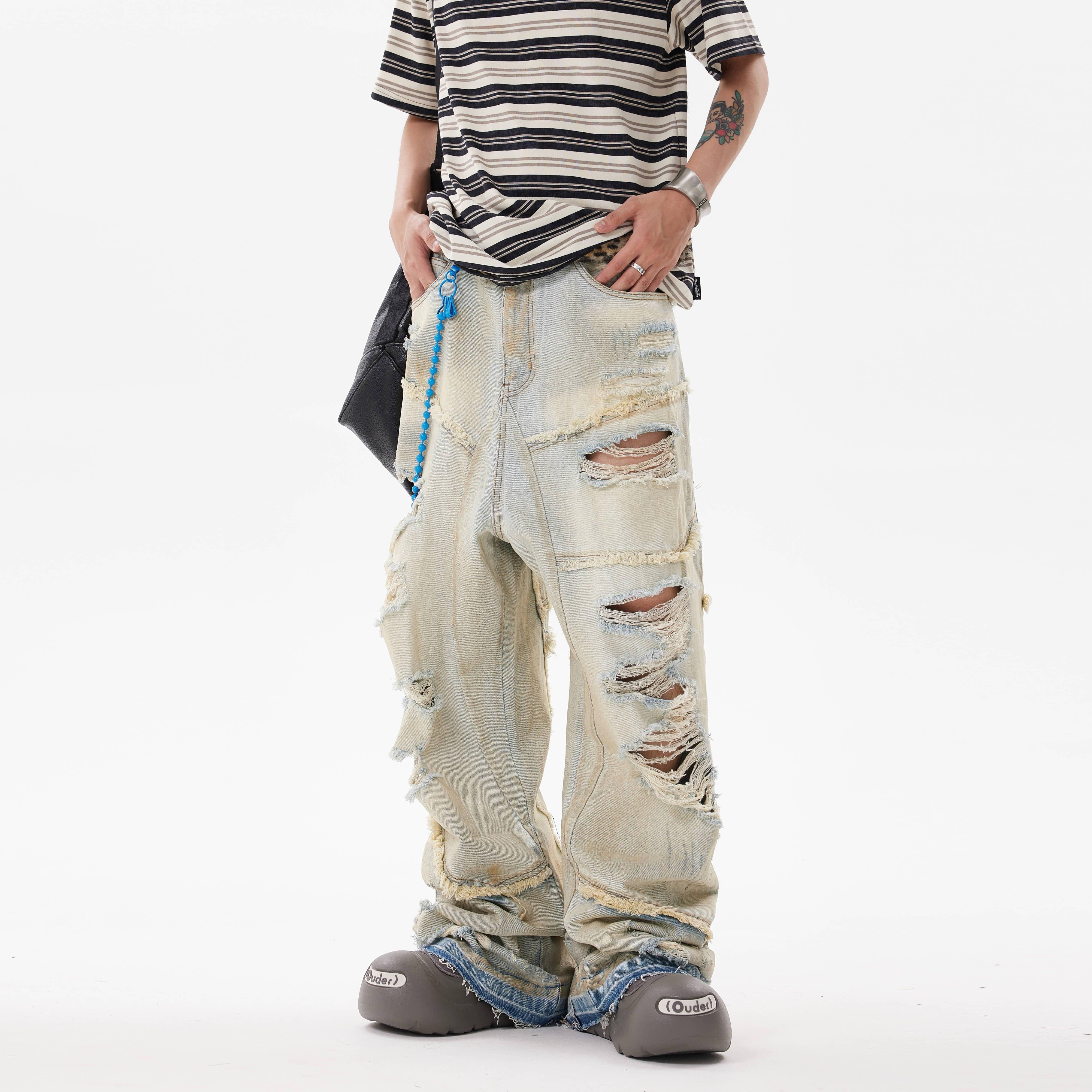 Wasteland Destruction Jeans - Keystreetwear