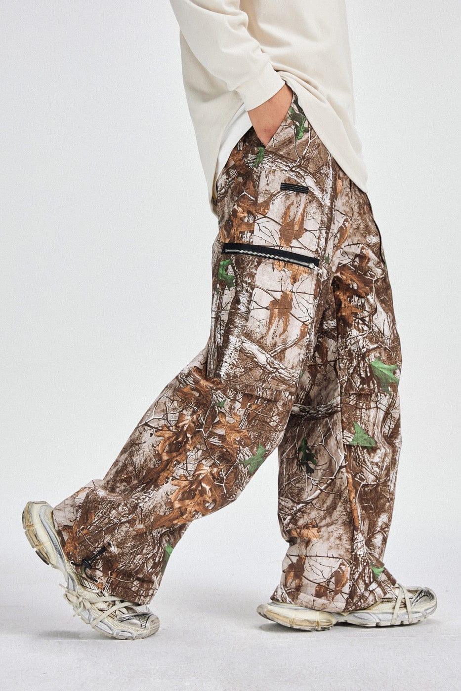 BONELESS Camo Cargo Pants -Side Pockets | Keystreetwear