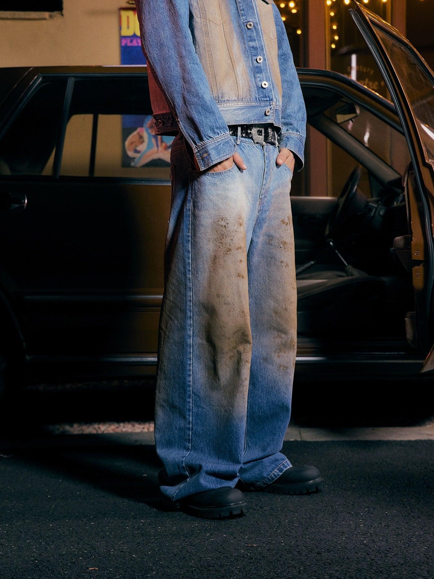 DONSMOKE/PLAYBOY Dirty Washed Jeans