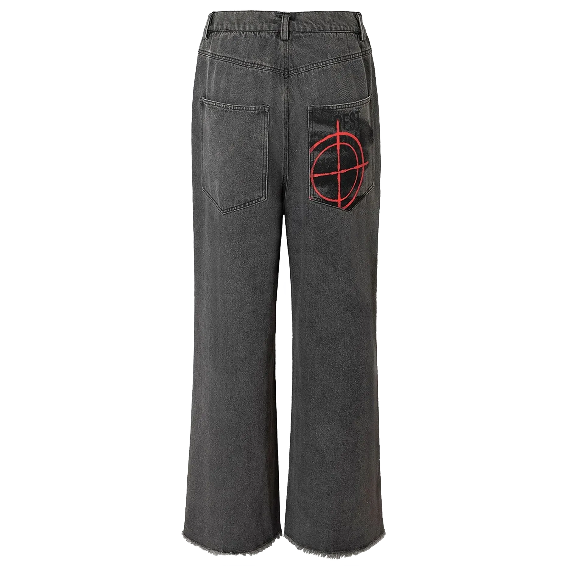 Vintage Denim Pants -Streetwear Loose Flared Jeans by Clout Collection