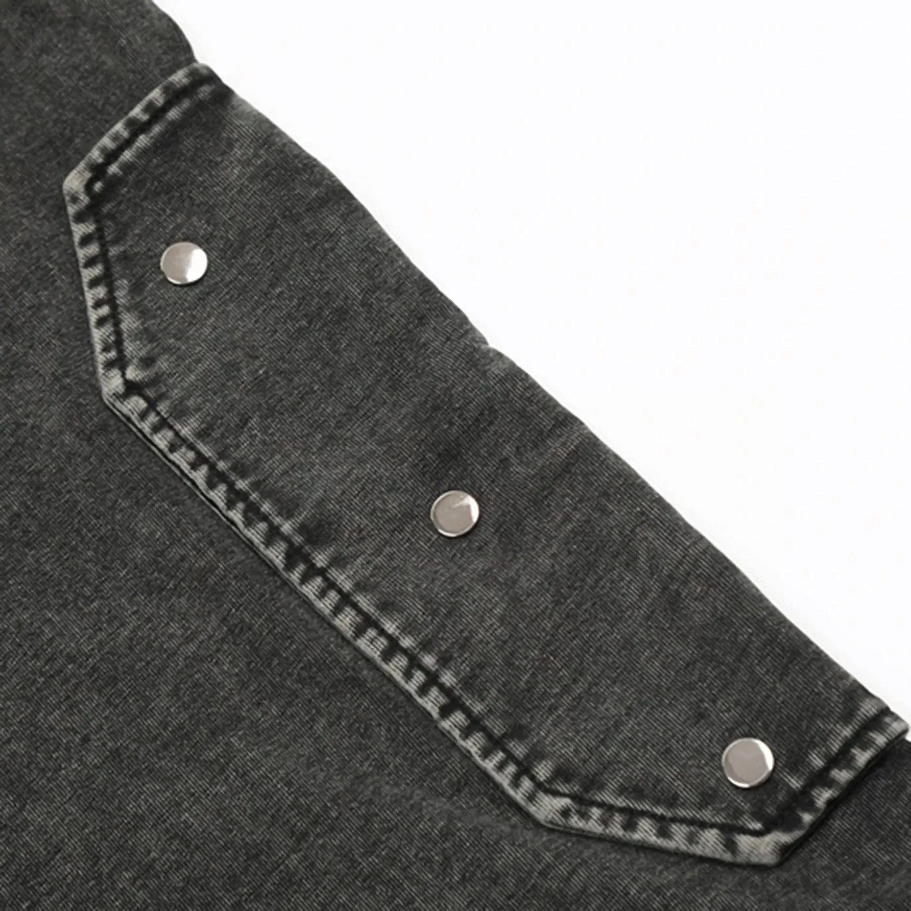 ’Reinforced’ Stonewash Cotton T-Shirt - Shoulder Patch