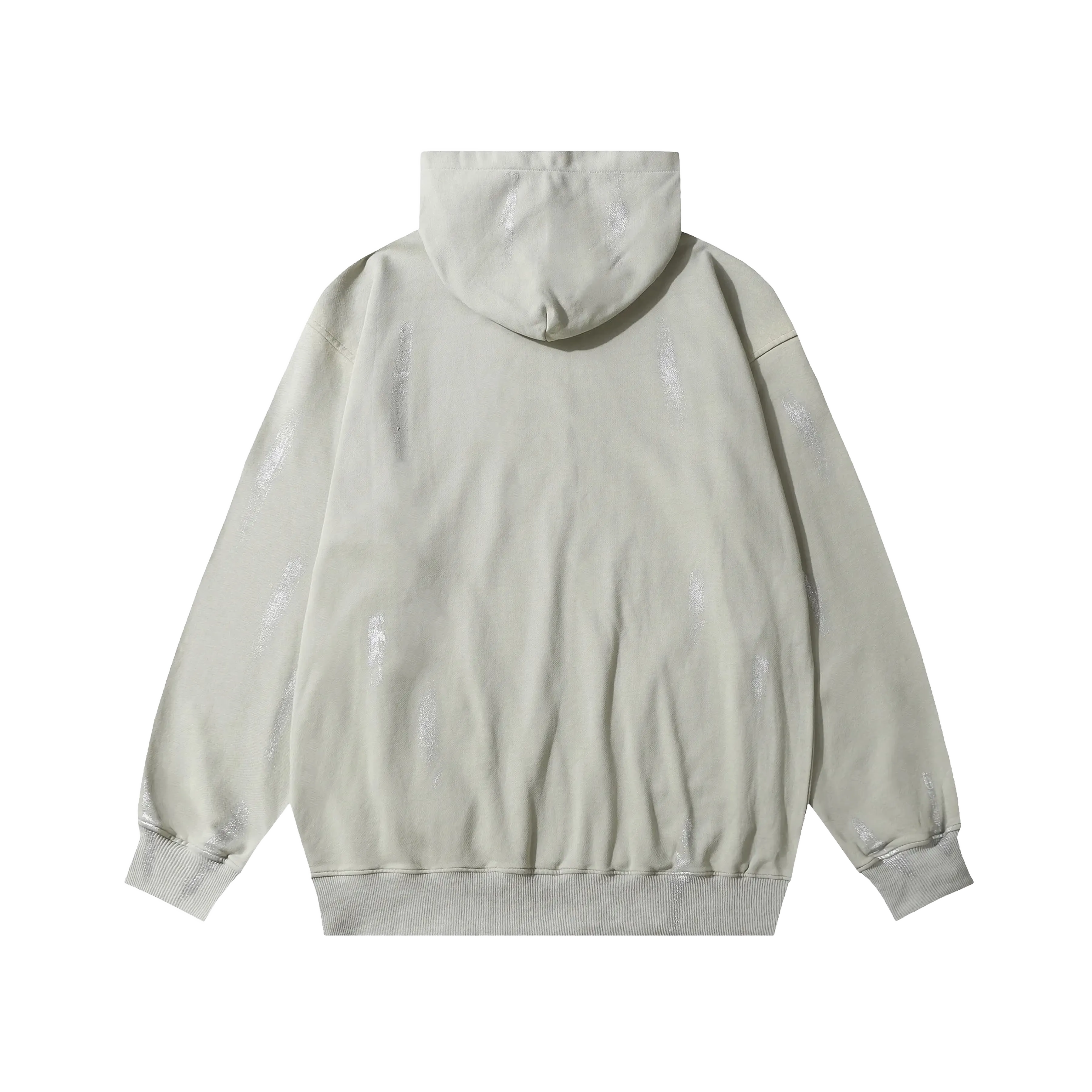 Extreme Aesthetic 'Canvas' Oversized Cotton Hoodie Beige Back