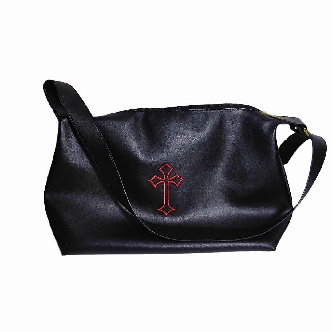 Cross Leather Tote Bag