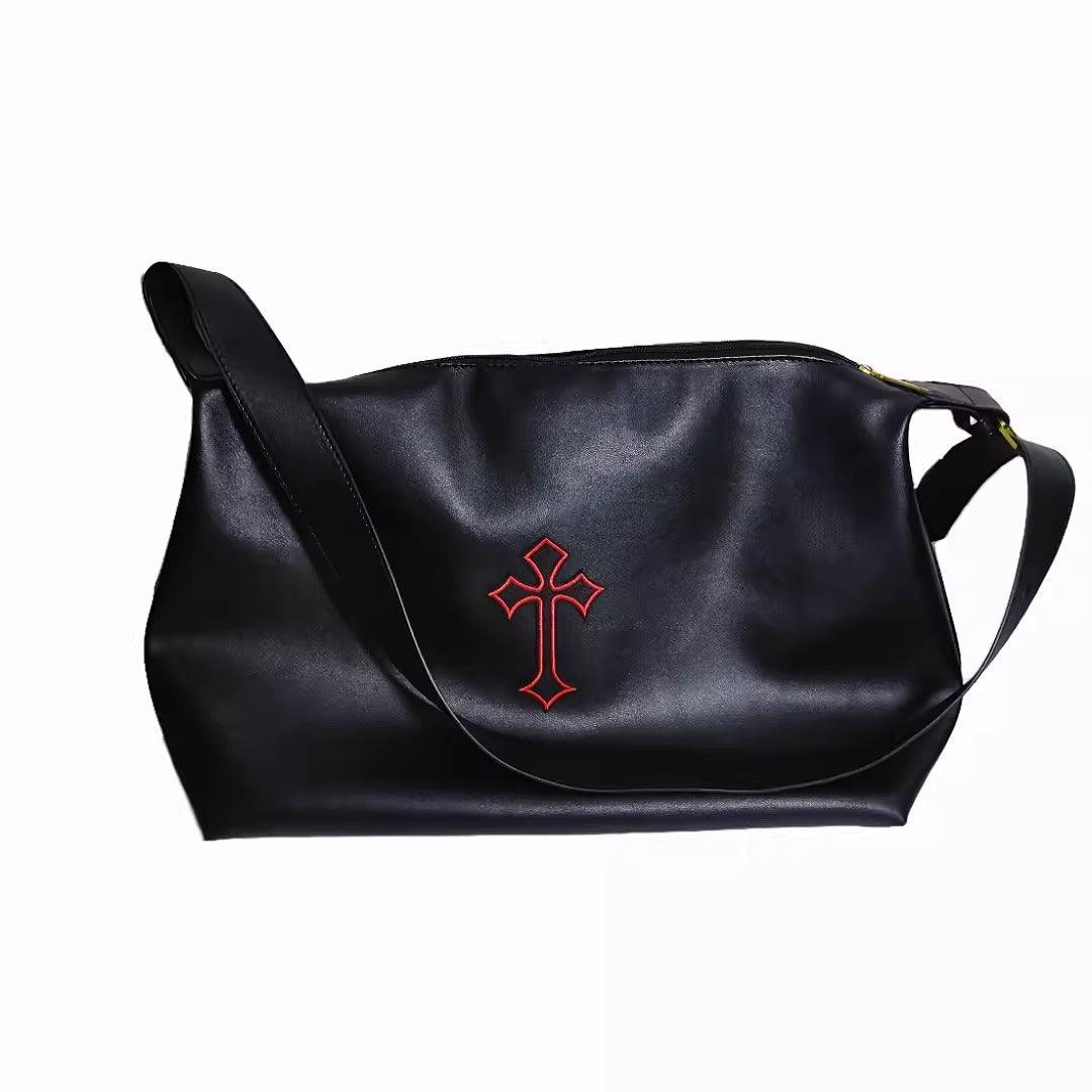 Cross Leather Tote Bag
