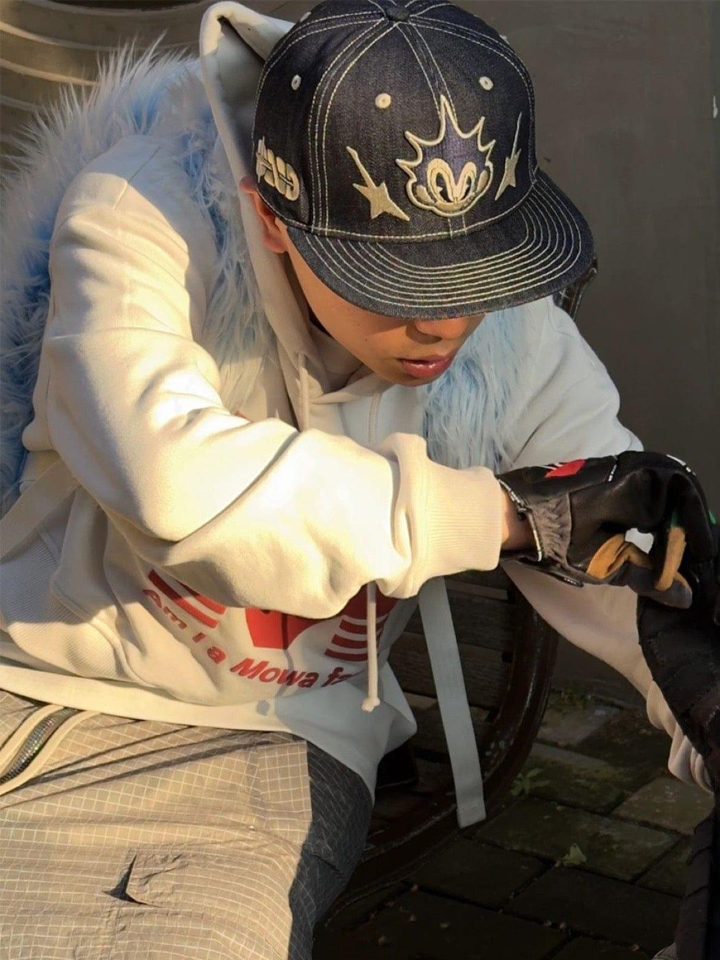 Embroidered Six Panel Denim Cap