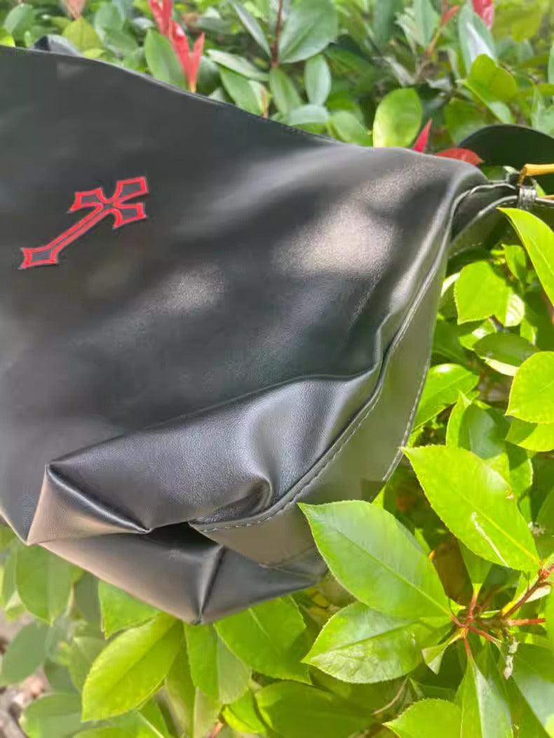 Cross Leather Tote Bag