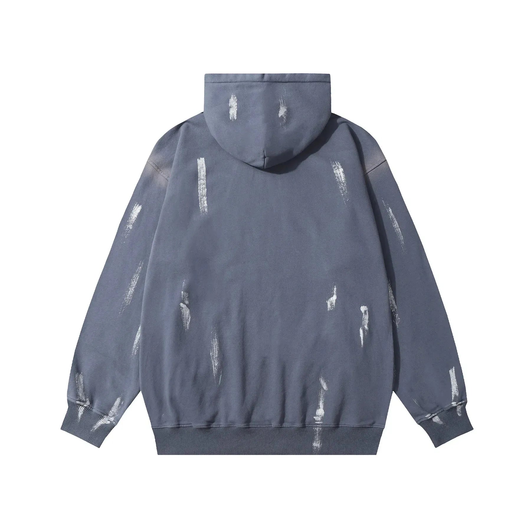 Extreme Aesthetic 'Canvas' Oversized Cotton Hoodie Gray Back