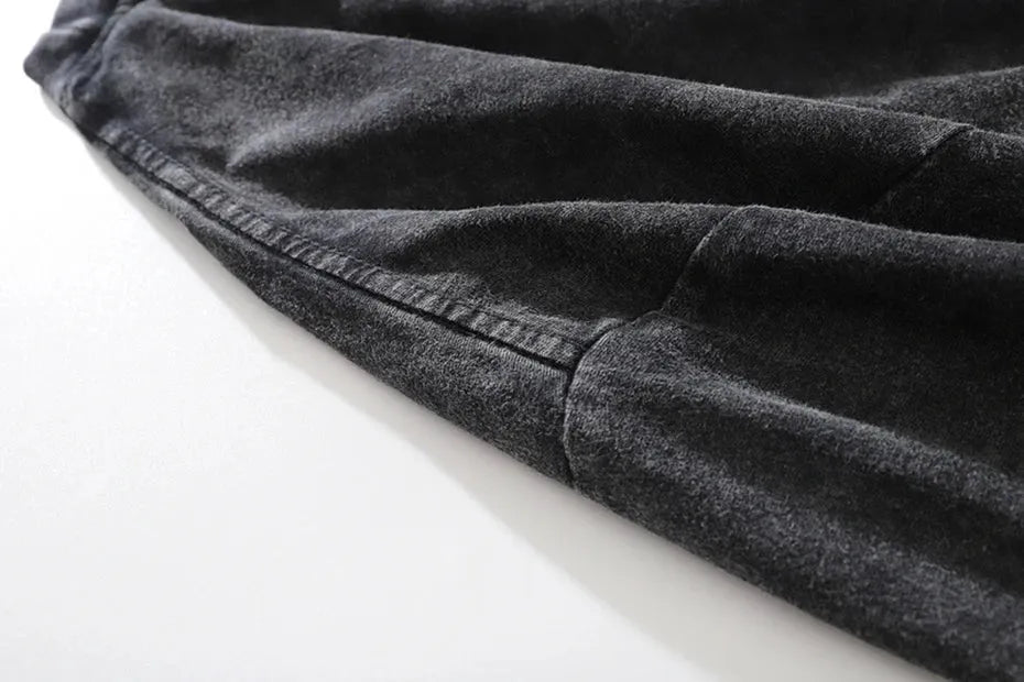 'Can't Stop Thinking' Oversized Cotton T-Shirt Shoulder Details