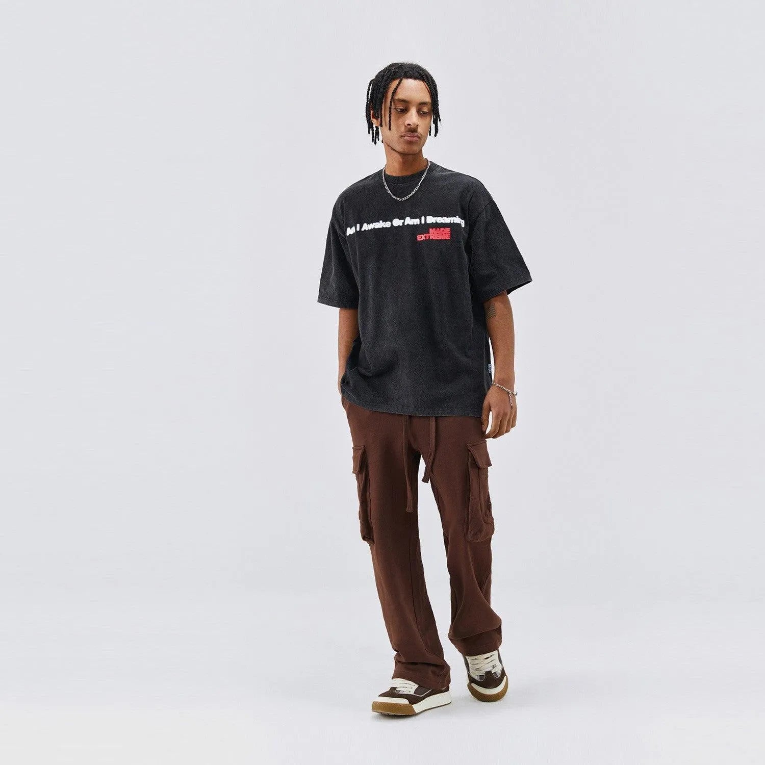Am I Dreaming? Tee worn by the model - Keystreetwear