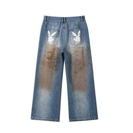 DONSMOKE/PLAYBOY Dirty Washed Jeans