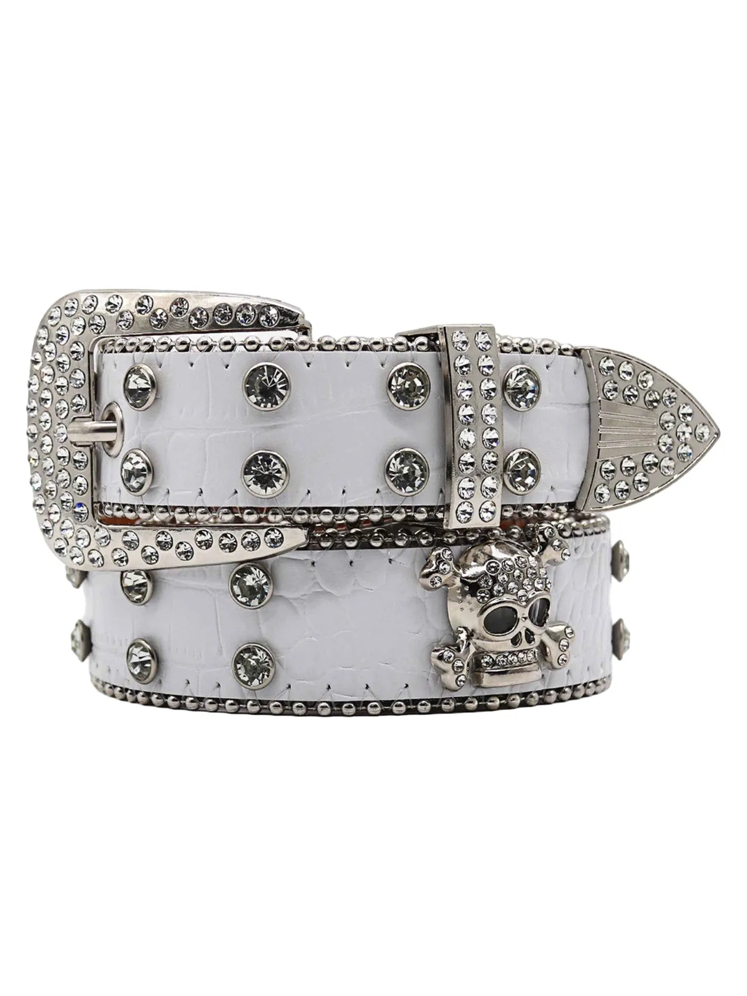 Rhinestone Skully Belt