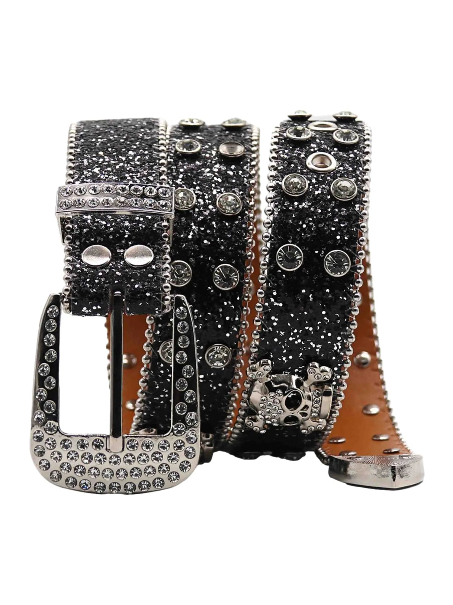 Rhinestone Skully Belt
