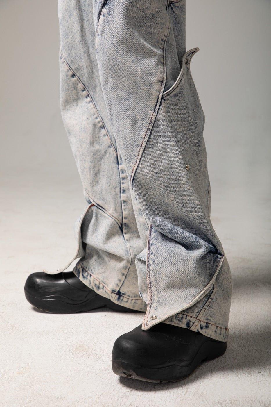 DND4DES Deconstructed Rose Petals Washed Jeans