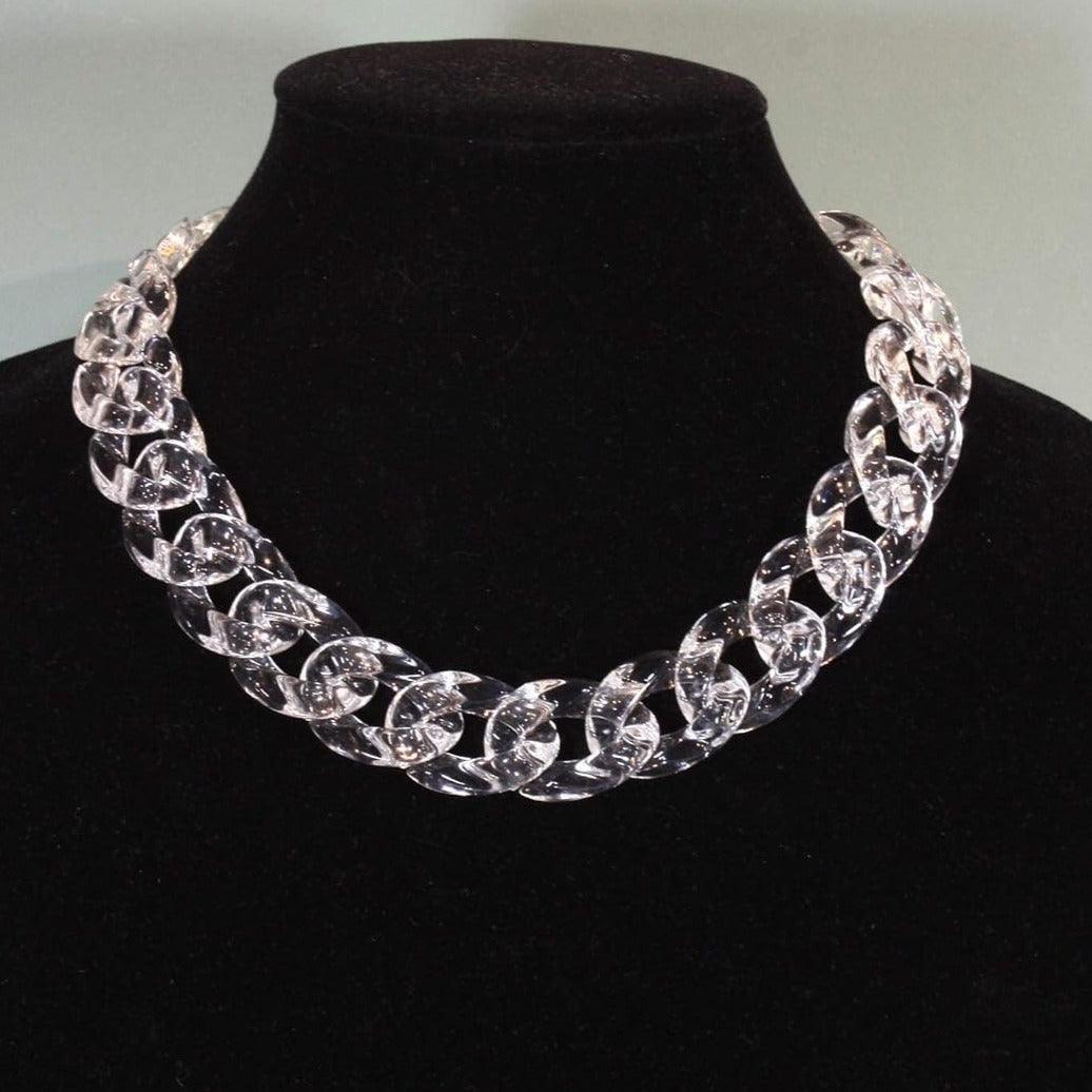 Clear Cuban Necklace - Acrylic chain