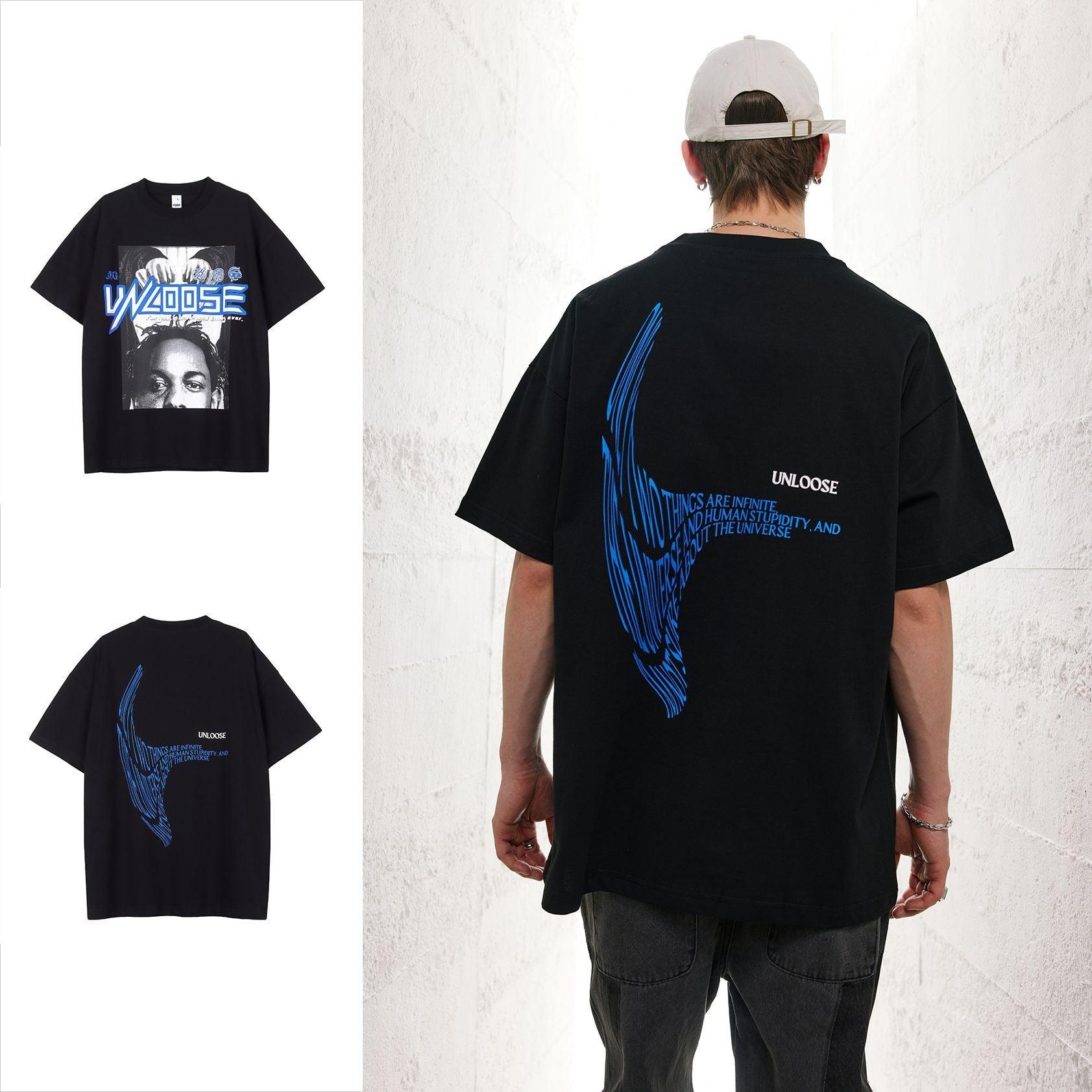 Unloose Drop Shoulder Short Sleeve T-shirt - Keystreetwear