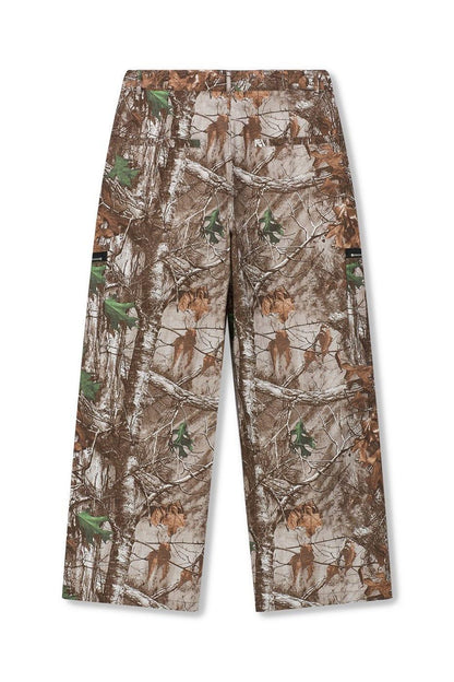 BONELESS Withered Leaves Crinkled Camo Cargo Pants - Keystreetwear