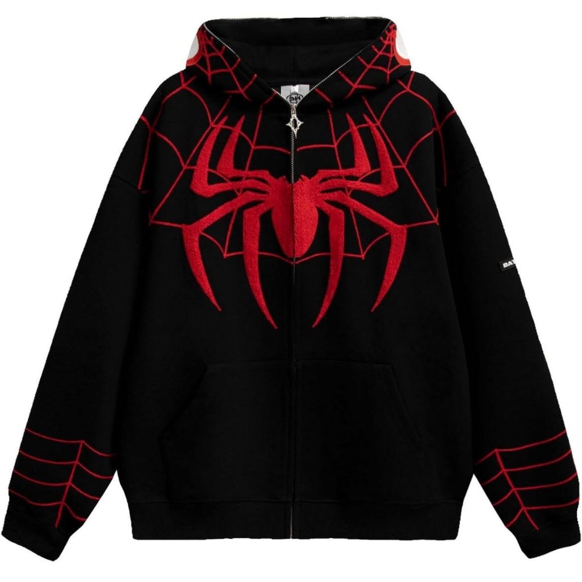 Y2K Spiderman Zip Up - Keystreetwear