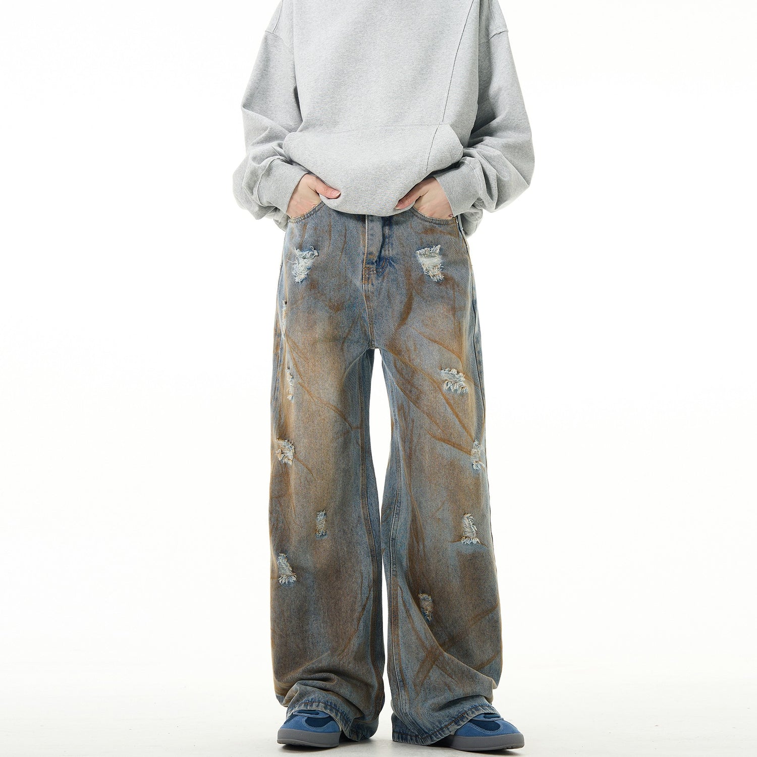 &quot;MUD&quot; Baggy Dirtyfit Jeans