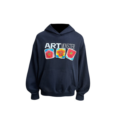 &quot;Art Exhibition&quot; Lace Stitching Hoodie