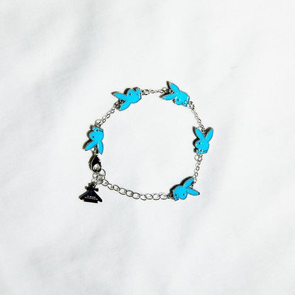 DONSMOKE X PLAYBOY Stacked Bracelet | Peacock Blue 