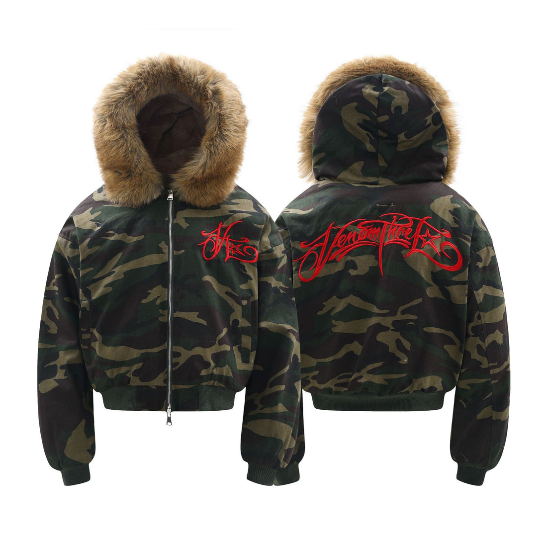 99-1 Camouflage Embroidered Padded Jacket