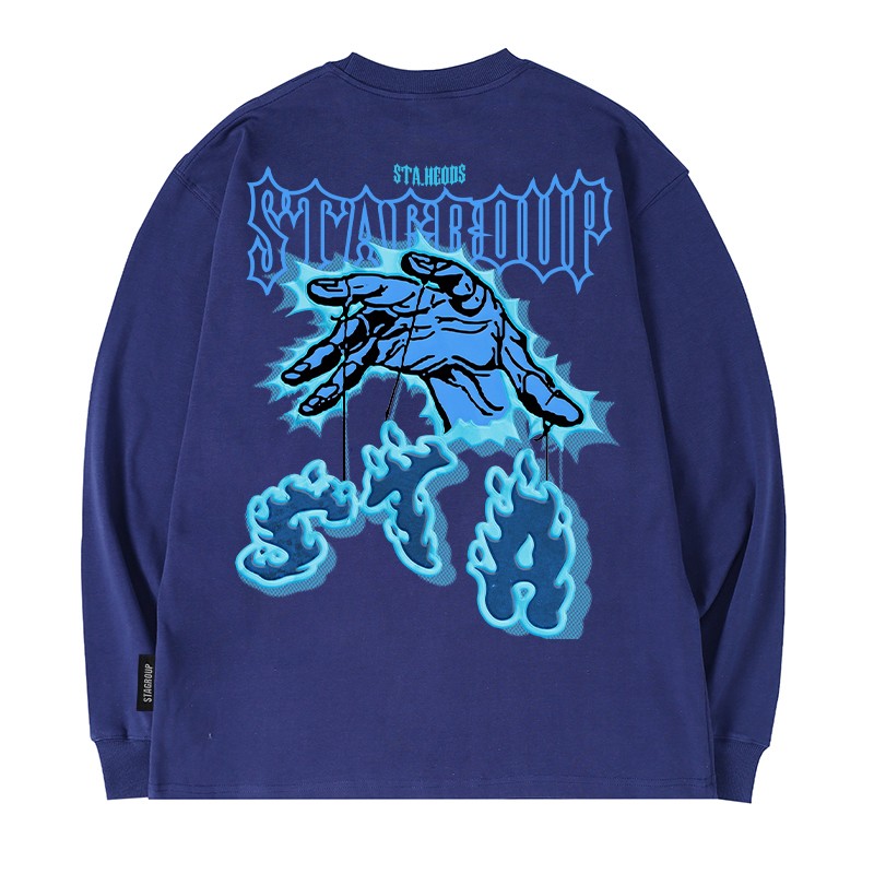 Flame Grip Oversized Long Sleeves