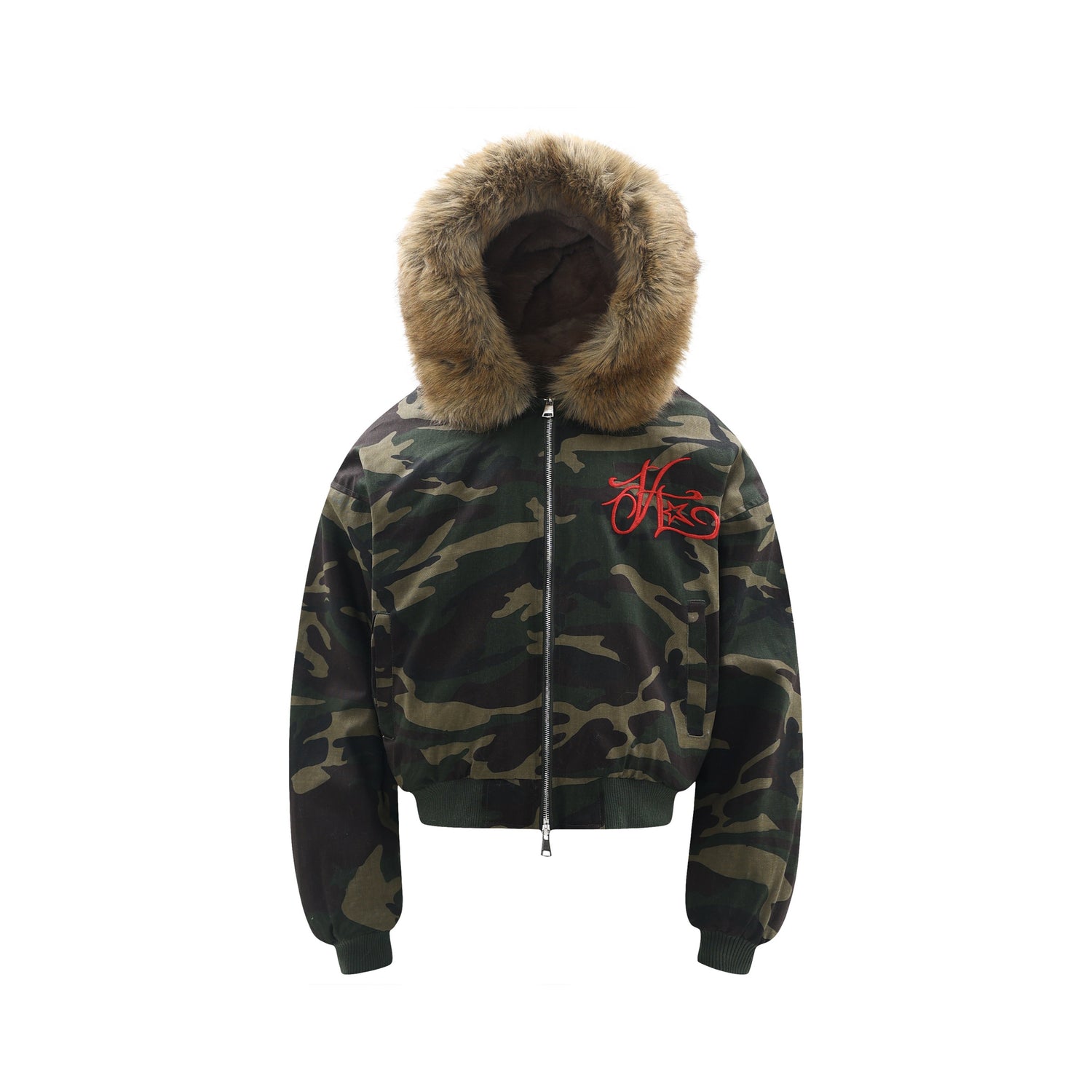 99-1 Camouflage Embroidered Padded Jacket