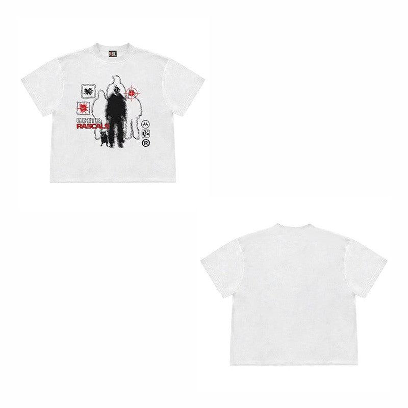 WHITE RASCALS Tee Front and Back - Keystreetwear