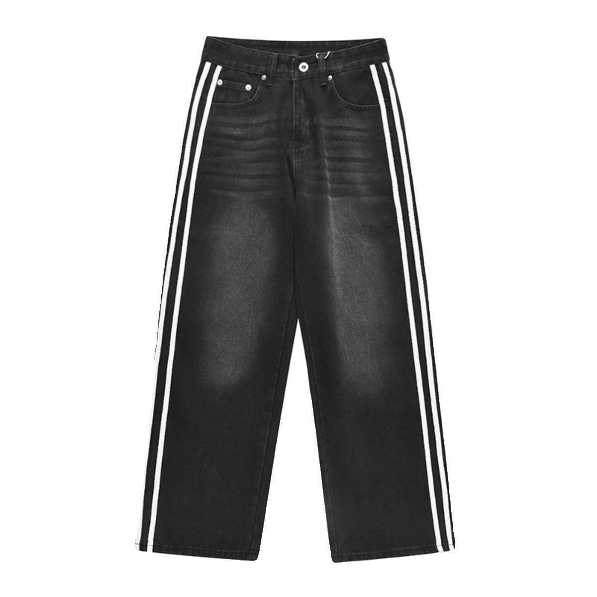 Retro Three Bar Jeans - Keystreetwear