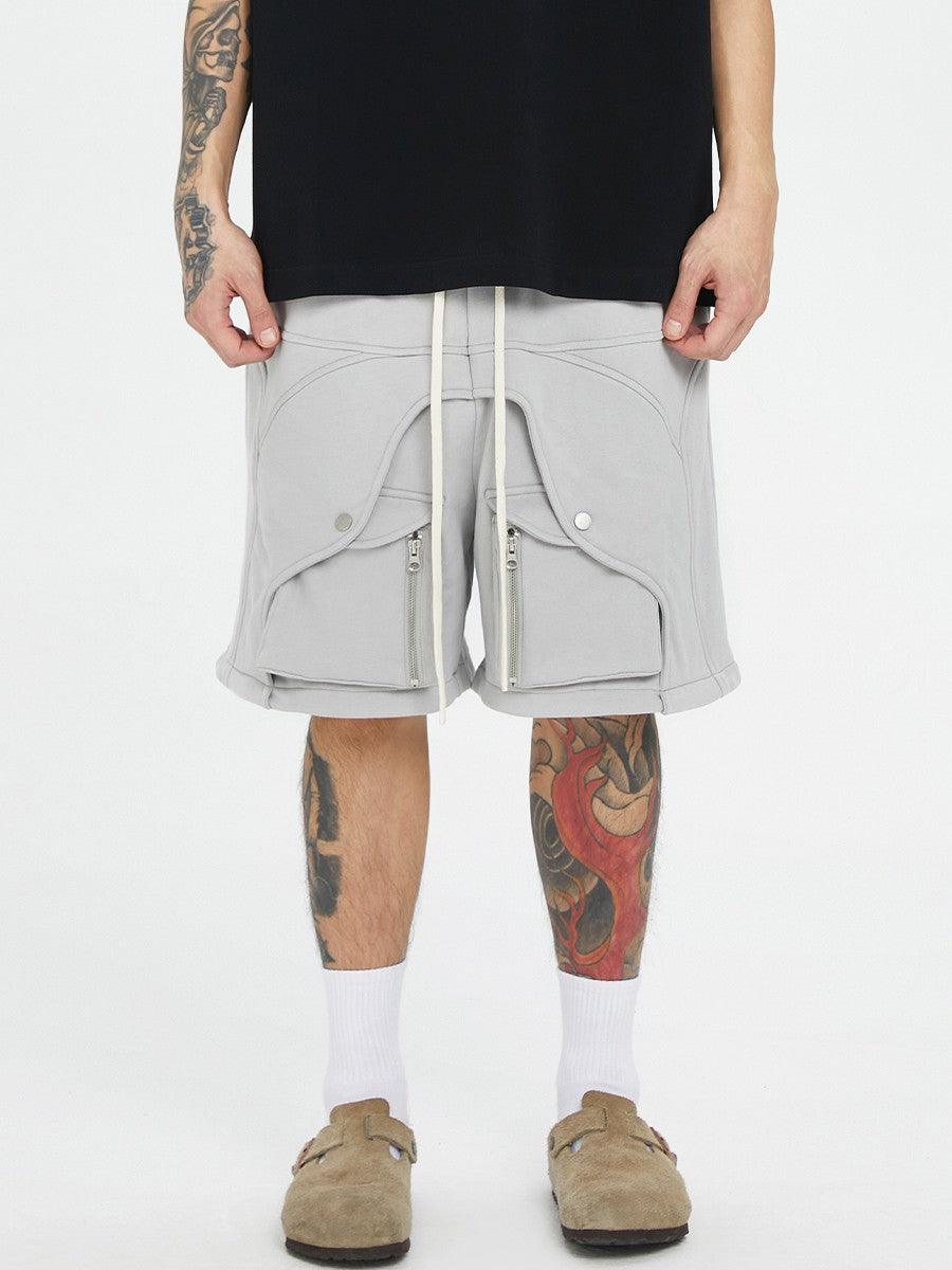 Heavy-Duty Deconstructed Silhouette Shorts - Keystreetwear