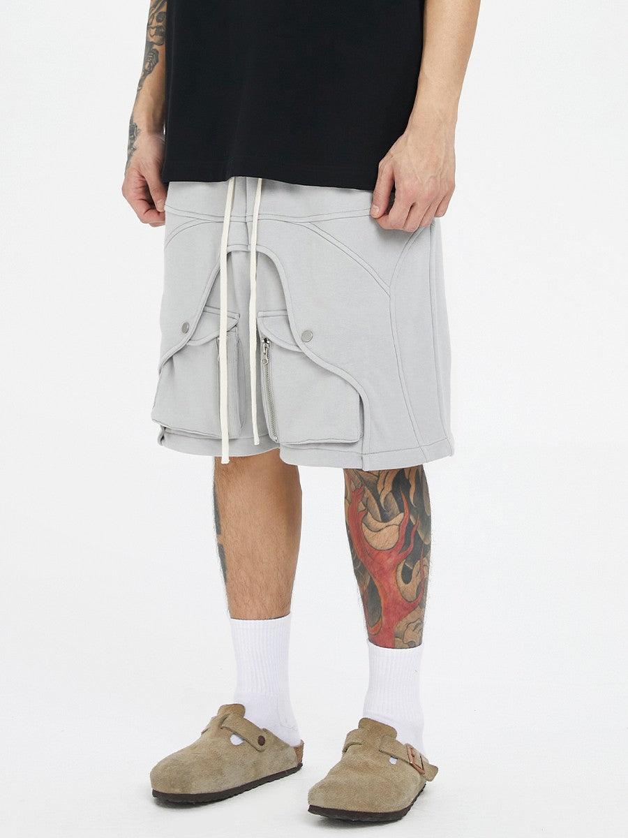 Heavy-Duty Deconstructed Silhouette Shorts - Keystreetwear