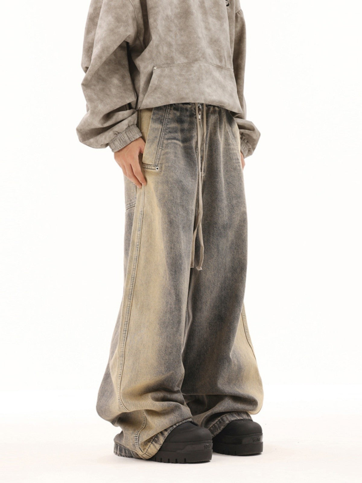 &quot;Claw&quot; RO Gradient Baggy Jeans